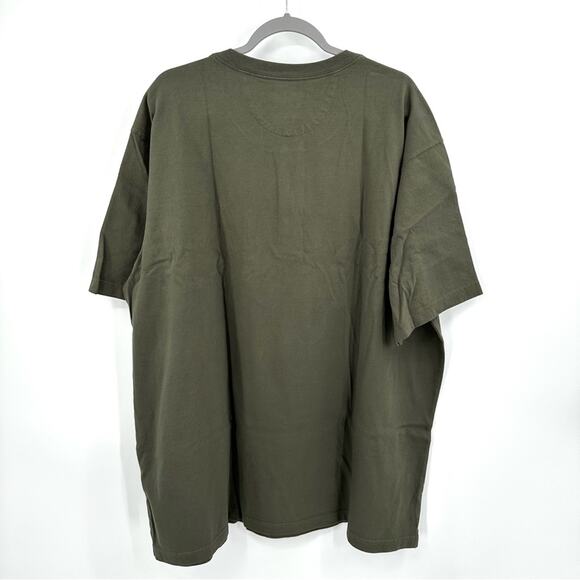 Duluth Relaxed Fit Longtail Henley Tee in Olive Size 2XL - Picture 5 of 5